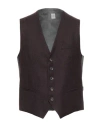 Eleventy Man Tailored Vest Plum Size 44 Wool, Cashmere