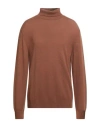Eleventy Man Turtleneck Dark Brown Size Xxl Virgin Wool