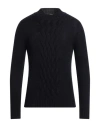 Eleventy Man Turtleneck Midnight Blue Size M Virgin Wool