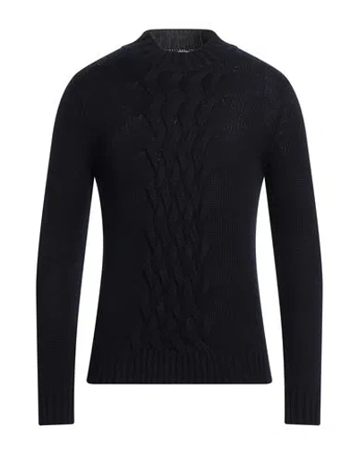 Eleventy Man Turtleneck Midnight Blue Size M Virgin Wool