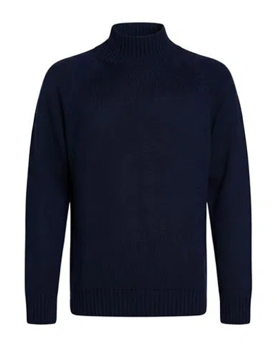 Eleventy Man Turtleneck Midnight Blue Size Xxl Wool