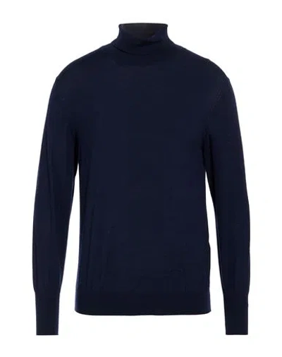 Eleventy Man Turtleneck Navy Size Xl Wool In Blue