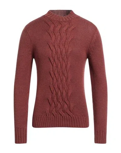 Eleventy Man Turtleneck Tan Size Xl Virgin Wool In Brown