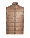 Eleventy Man Vest Camel Size 48 Polyamide In Neutral