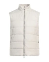 Eleventy Man Vest Cream Size 48 Polyester In White