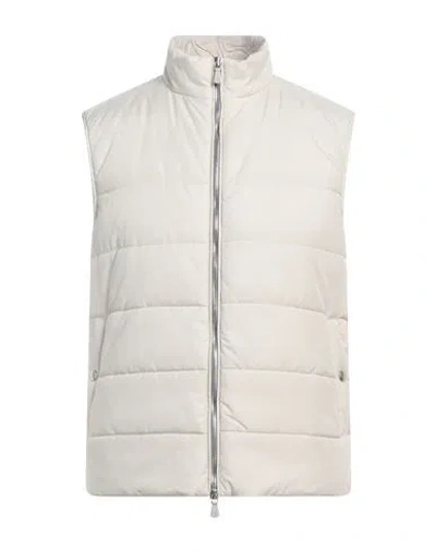 Eleventy Man Vest Cream Size 48 Polyester