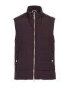 Eleventy Man Vest Dark Brown Size 44 Polyester, Polyamide In Purple