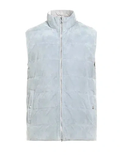 Eleventy Man Vest Grey Size 38 Lambskin In Gray