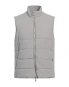 Eleventy Man Vest Grey Size 42 Polyester In Gray