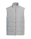 Eleventy Man Vest Grey Size 42 Polyester In Gray