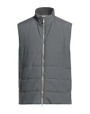 Eleventy Man Vest Grey Size 48 Polyester In Gray
