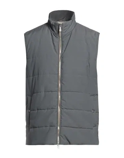Eleventy Man Vest Grey Size 44 Wool, Polyamide