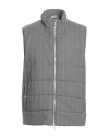 Eleventy Man Vest Grey Size 48 Wool, Elastane In Gray