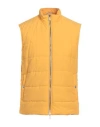 Eleventy Man Vest Marigold Size 48 Wool, Polyamide In Yellow