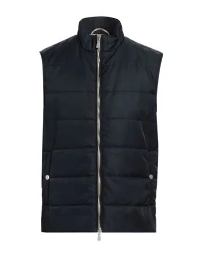 Eleventy Man Vest Midnight Blue Size 40 Polyamide