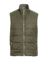 Eleventy Man Vest Military Green Size 48 Polyamide In Green