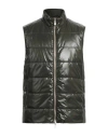 Eleventy Man Vest Military Green Size 48 Polyamide In Black