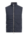 Eleventy Man Vest Navy Size 44 Cotton, Polyamide