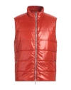 Eleventy Man Vest Orange Size 40 Polyamide In Red