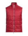 Eleventy Man Vest Red Size 40 Polyamide, Polyurethane