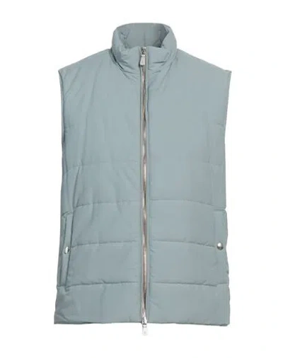 Eleventy Man Vest Sage Green Size 46 Wool, Polyamide