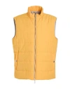 Eleventy Man Vest Yellow Size 48 Wool, Polyamide In Yellow