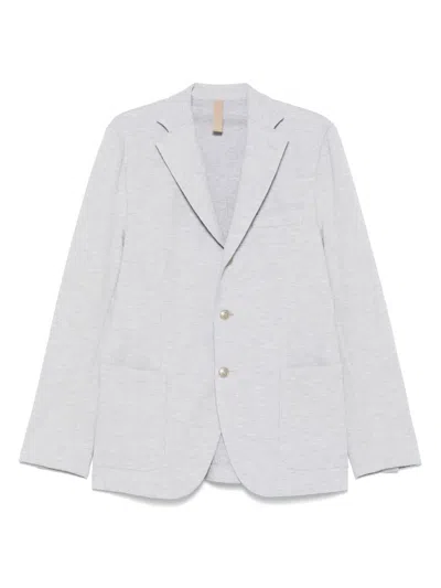 Eleventy Mélange Blazer In Grey
