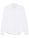 Eleventy Mélange-effect Shirt In Grey
