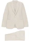 Eleventy Linen Suit In Neutrals