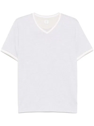 Eleventy Mélange-effect T-shirt In 灰色