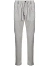 Eleventy Tailored Drawstring Trousers In Grau