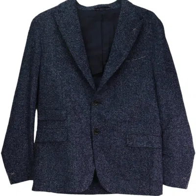 Eleventy Men's Blue Boucle Sportcoat Sport Coats & Blazer