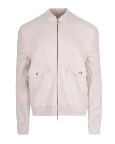 Eleventy Men's Stylish Coat In Sabbia Bianco
