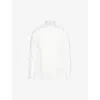 Eleventy Mens White Pointed-collar Long-sleeve Cotton Shirt In White