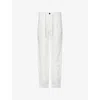 Eleventy Relaxed Fit Trousers Drawstring Waistband In White