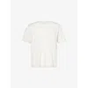 Eleventy Mens Sand Crewneck Short-sleeve Cotton-blend T-shirt In Sand