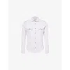 Eleventy Mens Light Gray Texas Flap-pocket Cotton Shirt In Light Gray