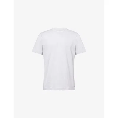 Eleventy Mens  Iconic Layered Cotton T-shirt In White