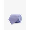 Eleventy Mens Military Green Bushed Silk And Cashmere Tie In Green