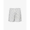 Eleventy Mens  Graphic-print Relaxed-fit Beach Shorts