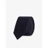Eleventy Mens New Blue Brushed Wool Tie In Blue