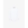 Eleventy Mens White Pointed-collar Long-sleeve Cotton Shirt In White