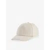Eleventy Baseball Cap With Embossed Logo In Sand