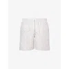 Eleventy Mens Sand Paisley-pattern Beach Shorts