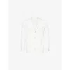 Eleventy Button Blazer In White