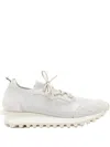 Eleventy Micro-mesh Panelled Trainers In ホワイト
