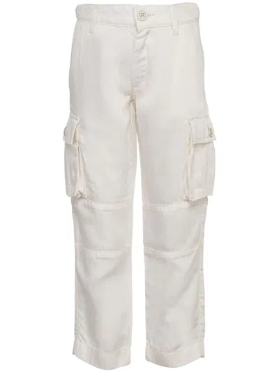 Eleventy Kids' Mid-rise Cargo Trousers In Neutrals