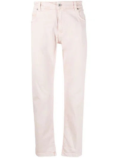 Eleventy Mid-rise Straight-leg Trousers In Pink
