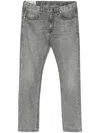 Eleventy Mid-rise Tapered Jeans In Grey
