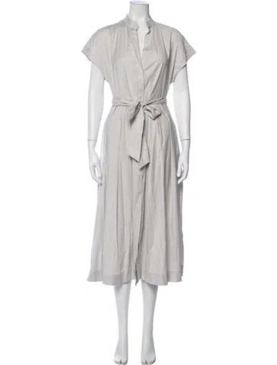 Pre-owned Eleventy Midi Length Dress In Gray